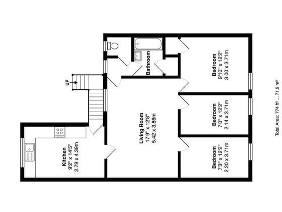 Business Apart Daire, Özel Banyo, Şehir Manzaralı (3 Bedrooms)