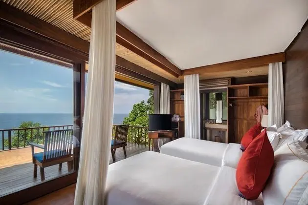 Panoramic Villa, 2 Yatak Odası, Kişiye Özel Havuzlu, Okyanusa Sıfır (Hanging Two Bedroom Pool Villa)