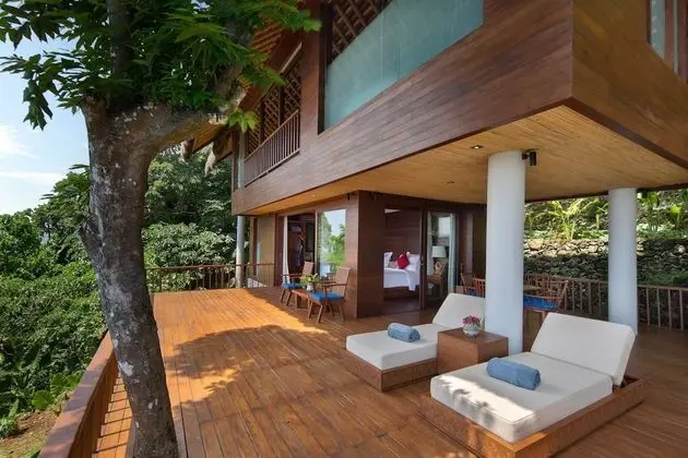 Panoramic Villa, 2 Yatak Odası, Kişiye Özel Havuzlu, Okyanusa Sıfır (Hanging Two Bedroom Pool Villa)