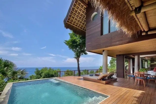Panoramic Villa, 2 Yatak Odası, Kişiye Özel Havuzlu, Okyanusa Sıfır (Hanging Two Bedroom Pool Villa)
