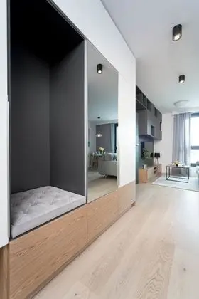 Deluxe Apart Daire, 1 Büyük (Queen) Boy Yatak ve Çekyat (Silver Grey)