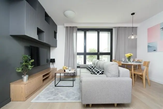 Deluxe Apart Daire, 1 Büyük (Queen) Boy Yatak ve Çekyat (Silver Grey)