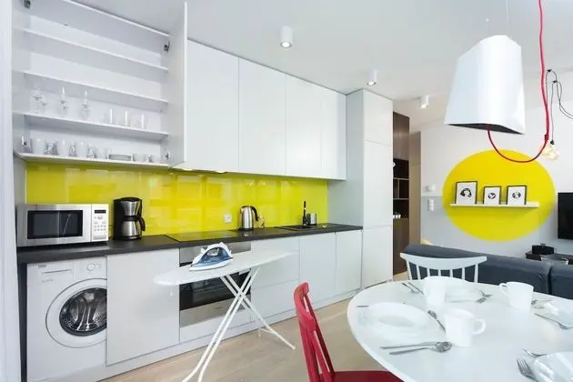 Deluxe Apart Daire, 1 Büyük (Queen) Boy Yatak ve Çekyat (Yellow Lemon)