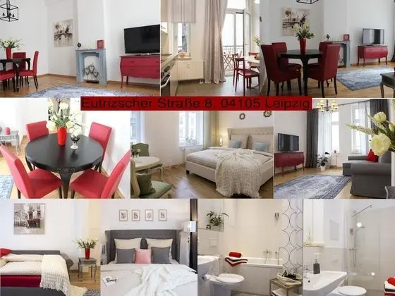 Deluxe Apart Daire, Özel Banyo (Eutritzscher Strasse 8 )