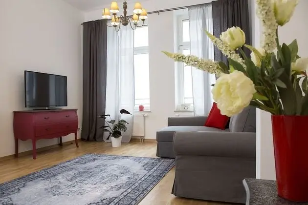 Deluxe Apart Daire, Özel Banyo (Eutritzscher Strasse 8 )