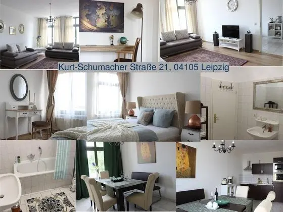 Deluxe Apart Daire, Özel Banyo (Kurt Schumacher Str.21)