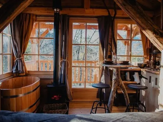 Standard Kır Evi, Özel Banyo, Dağ Manzaralı (Cabane couple)