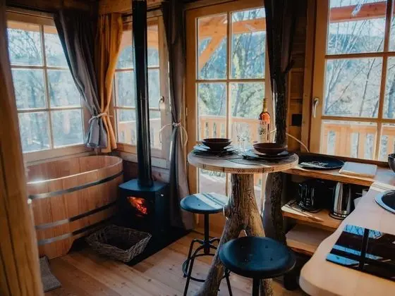 Standard Kır Evi, Özel Banyo, Dağ Manzaralı (Cabane couple)