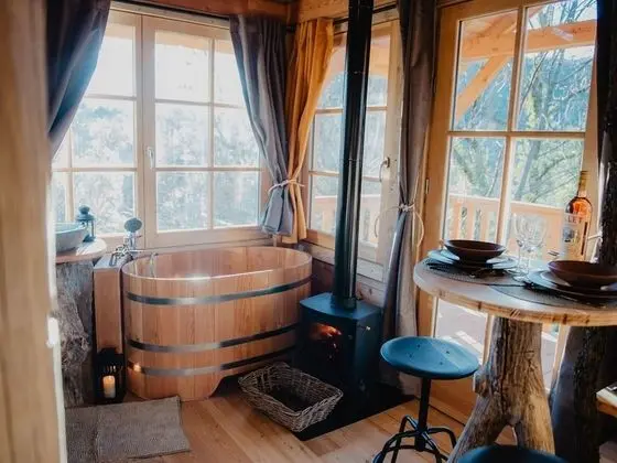 Standard Kır Evi, Özel Banyo, Dağ Manzaralı (Cabane couple)