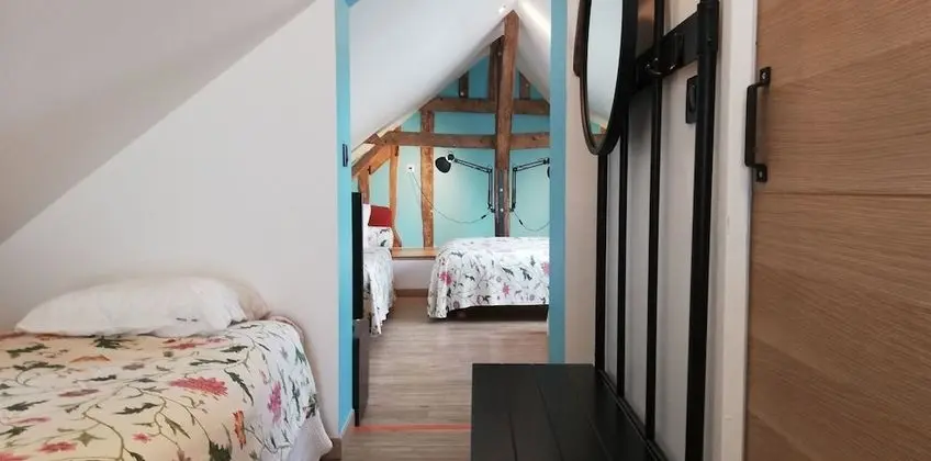 Family Dubleks, 2 Yatak Odası, Sigara İçilmez, Bahçe Manzaralı (Le Duplex)