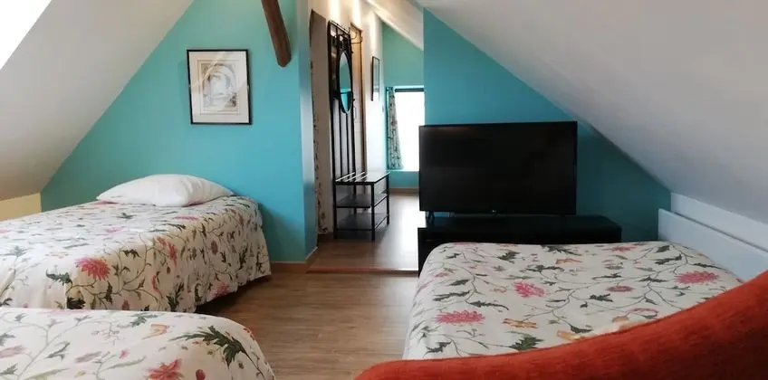 Family Dubleks, 2 Yatak Odası, Sigara İçilmez, Bahçe Manzaralı (Le Duplex)