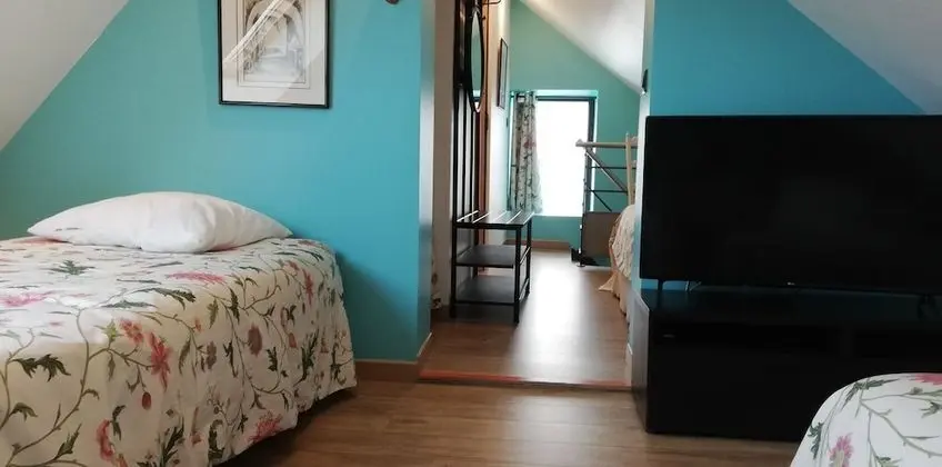 Family Dubleks, 2 Yatak Odası, Sigara İçilmez, Bahçe Manzaralı (Le Duplex)