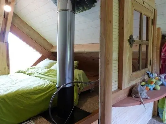 Ağaç Ev, Özel Banyo, Dağ Manzaralı (La Cabane des Cerfs )