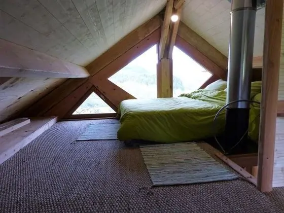 Ağaç Ev, Özel Banyo, Dağ Manzaralı (La Cabane des Cerfs )