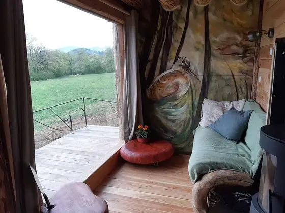 Exclusive Kulübe, Banyolu/Duşlu, Dağ Manzaralı (cabane en rondin)