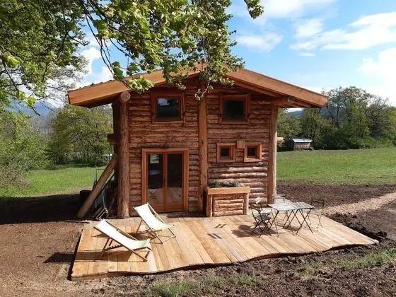 Exclusive Kulübe, Banyolu/Duşlu, Dağ Manzaralı (cabane en rondin)