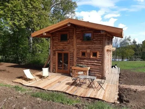 Exclusive Kulübe, Banyolu/Duşlu, Dağ Manzaralı (cabane en rondin)