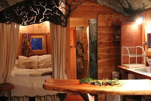 Kır Evi, Özel Banyo, Dağ Manzaralı (la Tanière aux Loups)