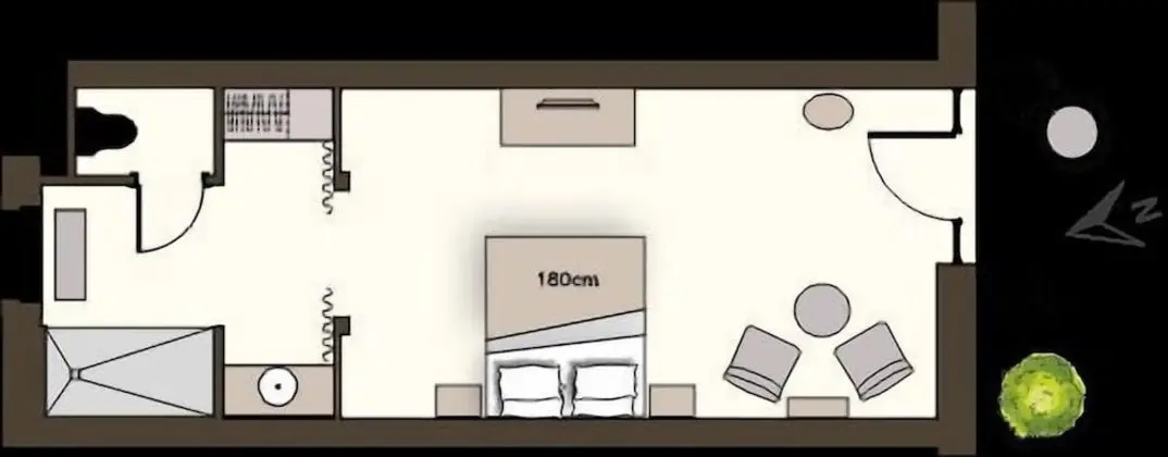 Luxury Süit, Teras (Baroque)