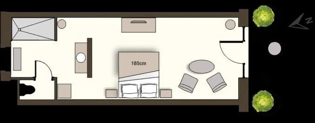 Luxury Süit, Teras (Black White)