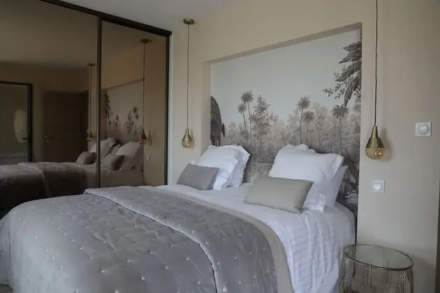 Deluxe Apart Daire, Sıcak Su Havuzu (3 Blanc avec Jacuzzi)