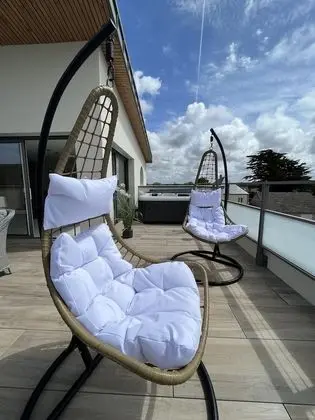 Deluxe Apart Daire, Sıcak Su Havuzu (3 Blanc avec Jacuzzi)