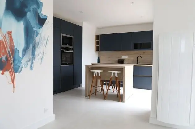 Design Apart Daire, Özel Banyo (2 Bleu marine sauna )
