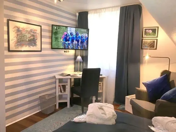 Tek Büyük Yataklı Oda, 1 Çift Kişilik Yatak (Das blaue Zimmer)