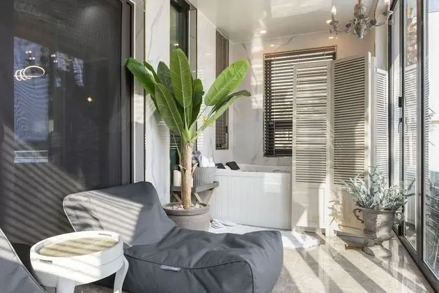 Basic Oda, 1 Büyük (Queen) Boy Yatak, Okyanus Manzaralı (private whirlpool, 102)