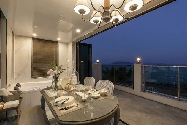 Basic Stüdyo Süit, 2 Büyük (Queen) Boy Yatak, Okyanus Manzaralı (private whirlpool, 101)