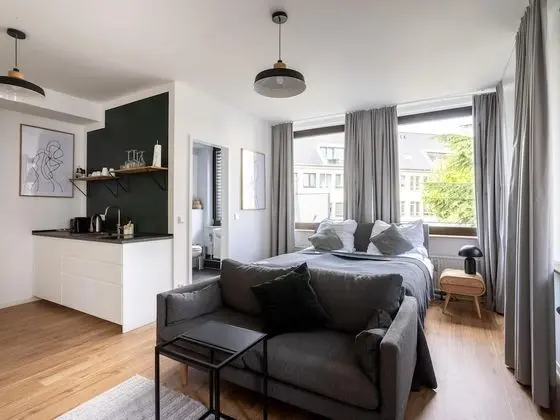Apart Daire, 1 Büyük (Queen) Boy Yatak (Aachen Vereinsstr | Suite L)
