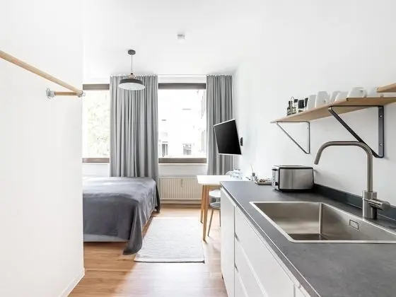 Apart Daire, 1 Büyük (Queen) Boy Yatak (Aachen Vereinsstr | Suite M)