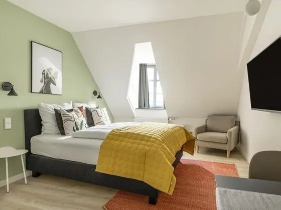 Apart Daire, 1 Büyük (Queen) Boy Yatak (Bamberg Maximiliansplatz | Suite S)