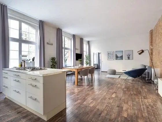 Apart Daire, 1 Büyük (Queen) Boy Yatak ve Çekyat (Berlin Kopenhagener Str. | One-Bedroo)