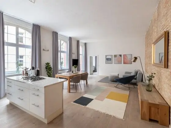 Apart Daire, 1 Büyük (Queen) Boy Yatak ve Çekyat (Berlin Kopenhagener Str. | One-Bedroo)