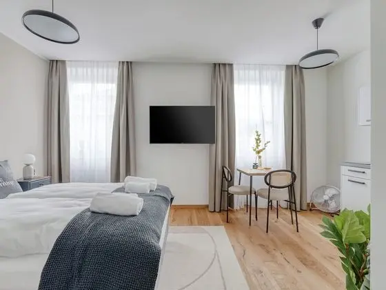 Apart Daire, 1 Büyük (Queen) Boy Yatak (limehome Villach Gerbergasse | Suite)