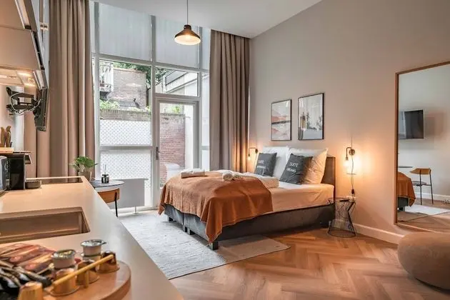 Apart Daire, 1 Büyük (Queen) Boy Yatak (Den Haag Keizerstraat | Suite L with )