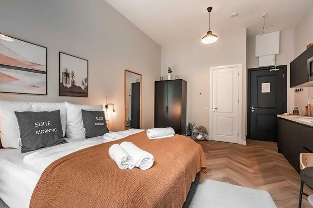 Apart Daire, 1 Büyük (Queen) Boy Yatak (Den Haag Keizerstraat | Suite L with )