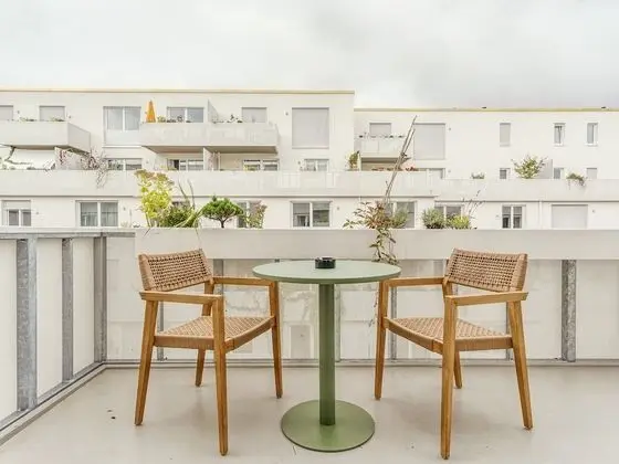Apart Daire, 1 Büyük (Queen) Boy Yatak, Bahçe Manzaralı (Dresden Wallstr | Suite L + Terrace)