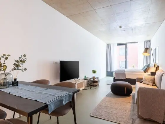 Apart Daire, 1 Büyük (Queen) Boy Yatak ve Çekyat (limehome Erfurt Welsch-Str. | Suite L)