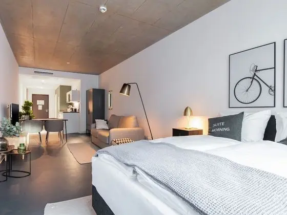 Apart Daire, 1 Büyük (Queen) Boy Yatak ve Çekyat (limehome Erfurt Welsch-Str. | Suite X)
