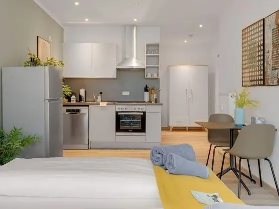Apart Daire, 1 Büyük (Queen) Boy Yatak, Şehir Manzaralı (Essen Kibbelstr | Suite)