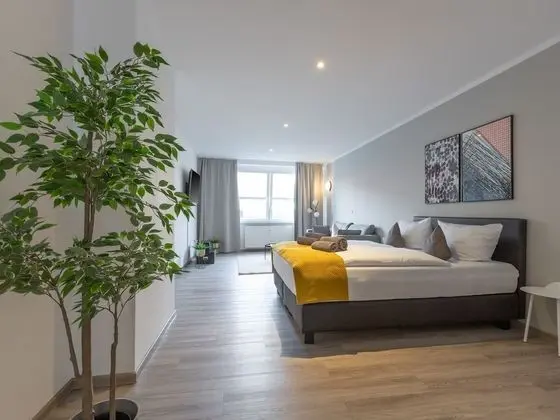 Apart Daire, 1 Büyük (Queen) Boy Yatak ve Çekyat (Essen Kibbelstr | Suite XL + Sofa Bed)