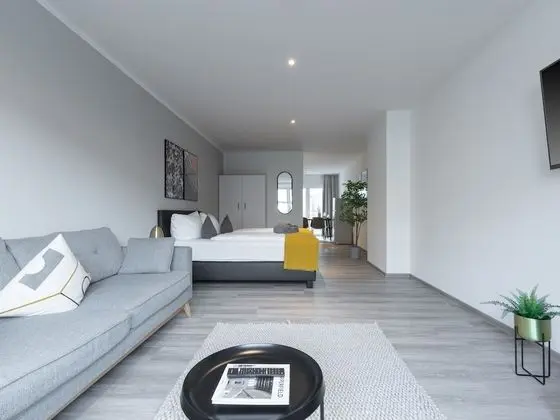 Apart Daire, 1 Büyük (Queen) Boy Yatak ve Çekyat (Essen Kibbelstr | Suite XL + Sofa Bed)