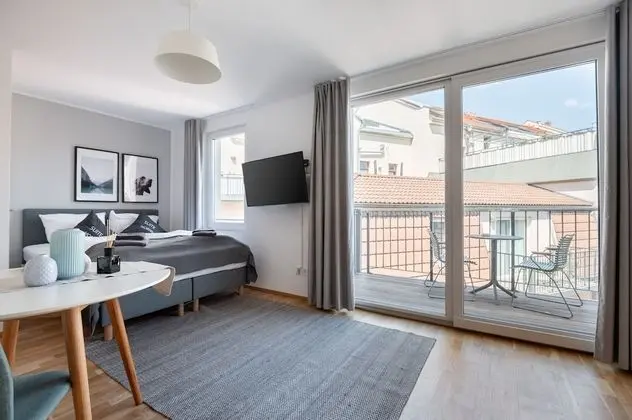 Apart Daire, 1 Büyük (Queen) Boy Yatak (limehome Leipzig Jahnallee | Suite M )