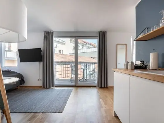 Apart Daire, 1 Büyük (Queen) Boy Yatak (limehome Leipzig Jahnallee | Suite M )