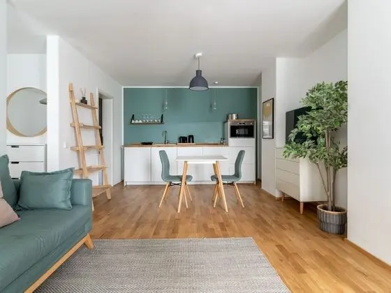 Apart Daire, 1 Büyük (Queen) Boy Yatak ve Çekyat (limehome Leipzig Jahnallee | Suite L )
