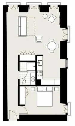 Apart Daire, 1 Yatak Odası