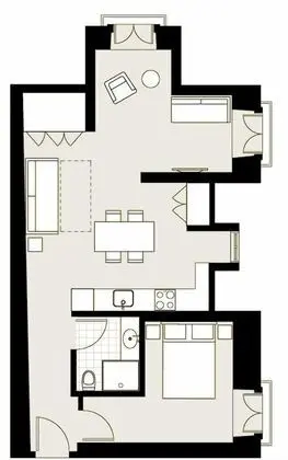 Apart Daire, 1 Yatak Odası