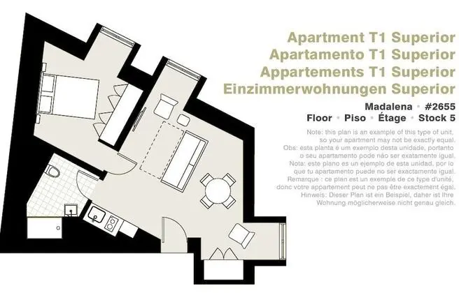Superior Apart Daire, 1 Yatak Odası